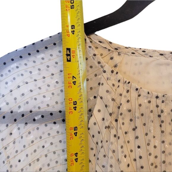 Never A Wallflower Women's Black/White Polka Dot Drop Waist Maxi Dress SZ XS NWT - Picture 7 of 7